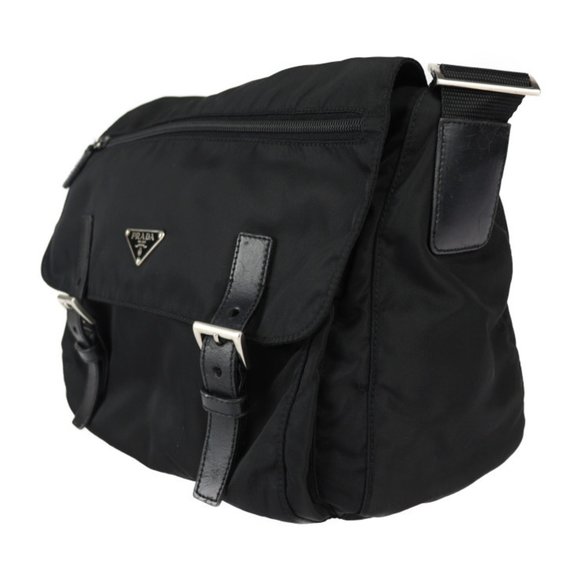 PRADA Black Leather Shoulder Bag - Picture 2 of 10